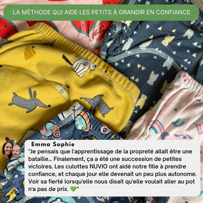 Les culottes d'apprentissage qui accompagnent les petits vers l'autonomie.