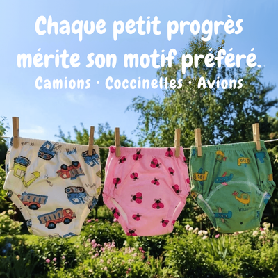 Les culottes d'apprentissage qui accompagnent les petits vers l'autonomie.