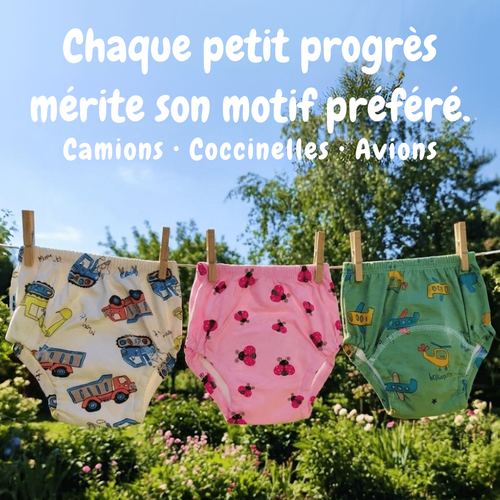 Les culottes d'apprentissage qui accompagnent les petits vers l'autonomie.